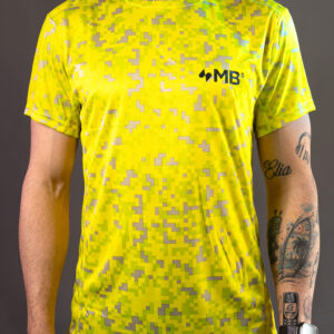 T-shirt tecnica a maniche corte stampata